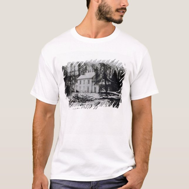 T-shirt Casa de Asham perto de Beddingham em Sussex do (Frente)