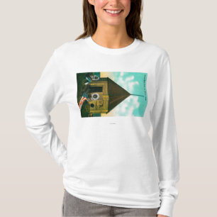 T-shirt Casa de bloco do russo em St Michael, Alaska