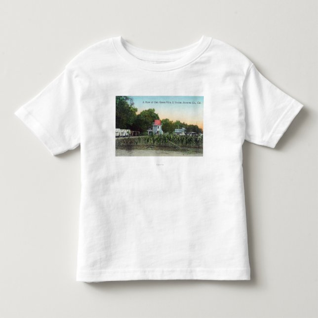 T-shirt Casa de campo SceneEl Verano do bosque do (Frente)