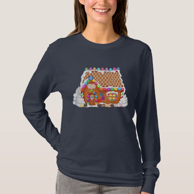 T-shirt Casa de pão-de-espécie (Frente)