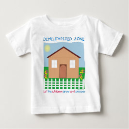 T-shirt Casa segura Zona desmilitarizada salvar as criança