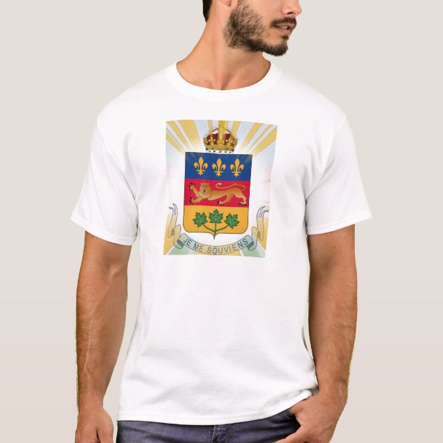T-shirt Casaco de Armas do Quebec (Frente)