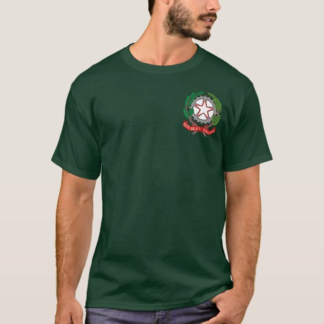 T-shirt Casaco de armas italianas (Frente)