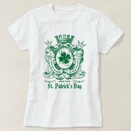 T-shirt Casaco de Shamrock da Rua de Paixão de Braço. Dia