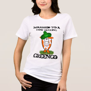 T-shirt Casado com um Greengo Abraçador de Vaca