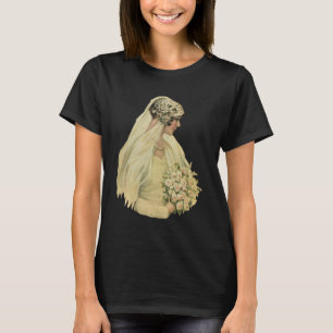 T-shirt Casamento Antigo, Retrato Nupcial de Noiva Vitoria