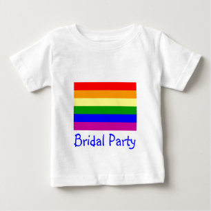 T-shirt Casamento de Bridal/Gay Rainbow