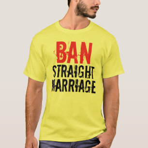 T-shirt Casamento do hetero da proibição