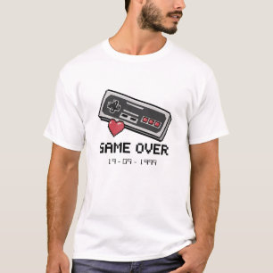 T-shirt Casamento Game Over