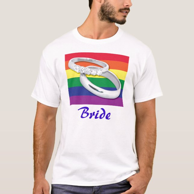 T-shirt Casamento Gay Lésbico (Frente)