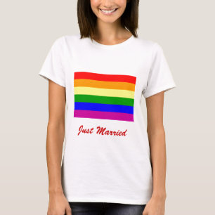 T-shirt Casamento recem casados/Orgulho gay