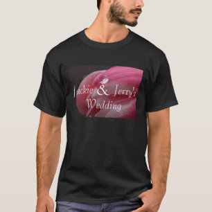 T-shirt Casamento Rosa Rosa Raindrop