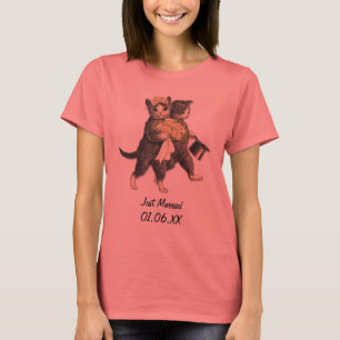 T-shirt Casamentos - Personalização do Recem casados