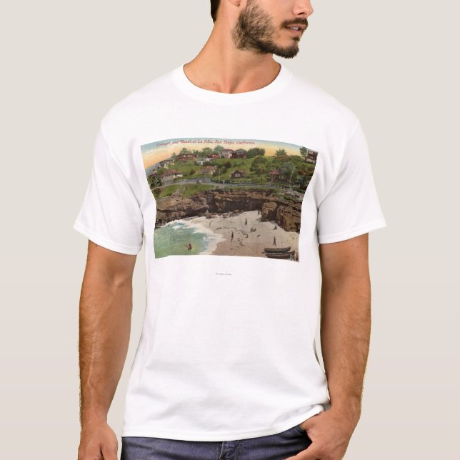 T-shirt Casas de campo e praia em La Jolla (Frente)