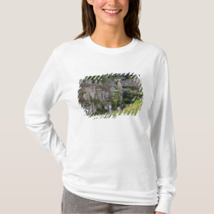 T-shirt casas de pedra Cotswold na aldeia de