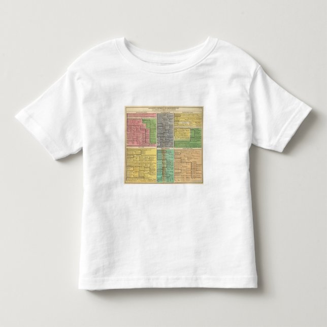 T-shirt Casas eleitorais e soberanas de Alemanha (Frente)
