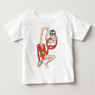 T-shirt Casca de borracha do homem plástico