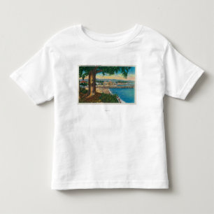 T-shirt Casino e cais, papai noel CruzSanta Cruz, CA