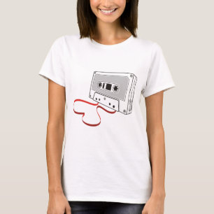 T-shirt Cassete de áudio