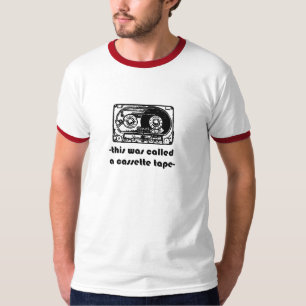 T-shirt cassete de banda magnética