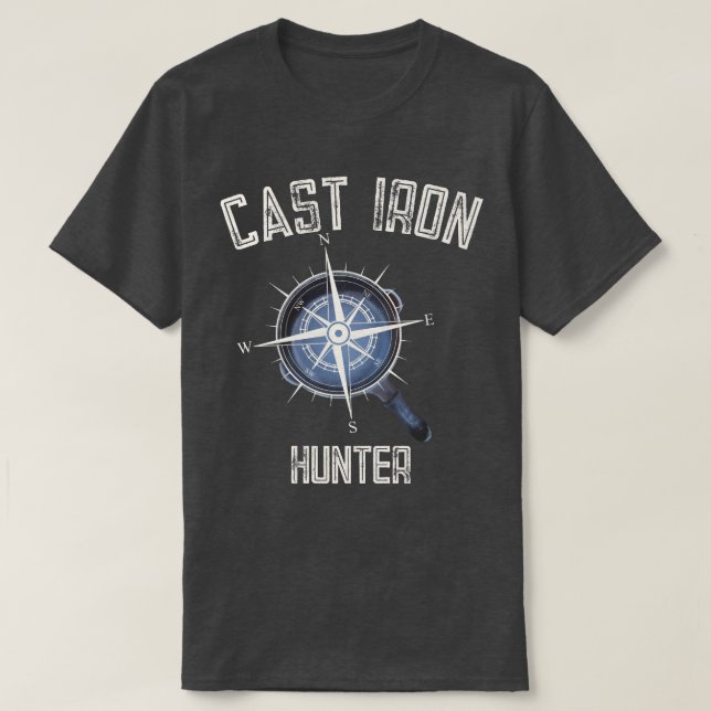 T-Shirt Cast Iron Skillet Hunter (Frente do Design)