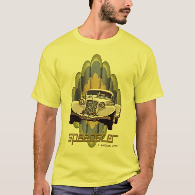 T-shirt castanho-aloirado de Speedster (Frente)
