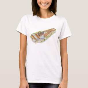 T-shirt Castelo de Praga. República checa de Praga