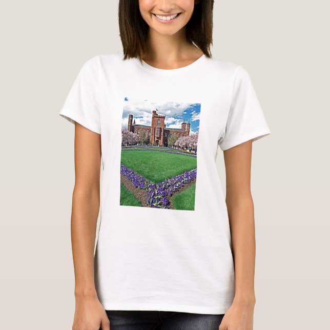 T-shirt Castelo de Smithsonian e jardim de Haupt (Frente)
