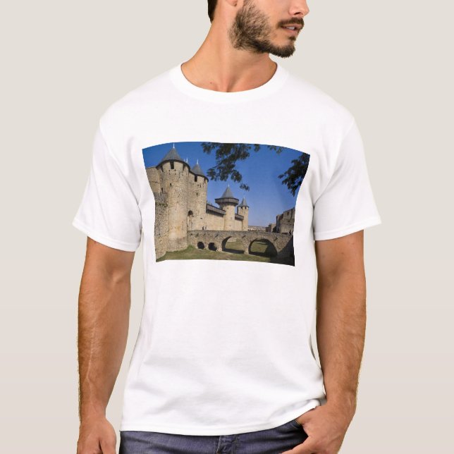 T-shirt Castelo dos Condes, Carcassonne, Aude, Languedoc, (Frente)