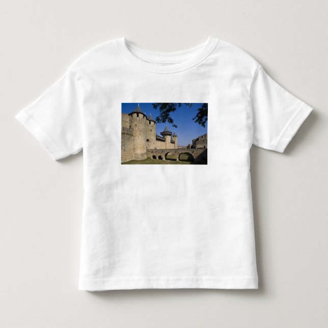 T-shirt Castelo dos Condes, Carcassonne, Aude, Languedoc, (Frente)