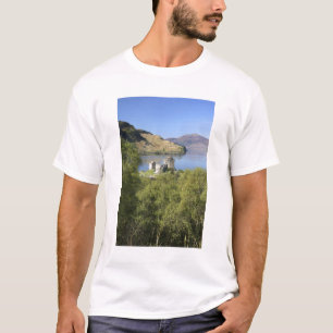 T-shirt Castelo Eilean Donan, Escócia. O famoso Eilean