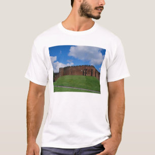 T-shirt Castelo mostrando torre de meia lua, Chester,
