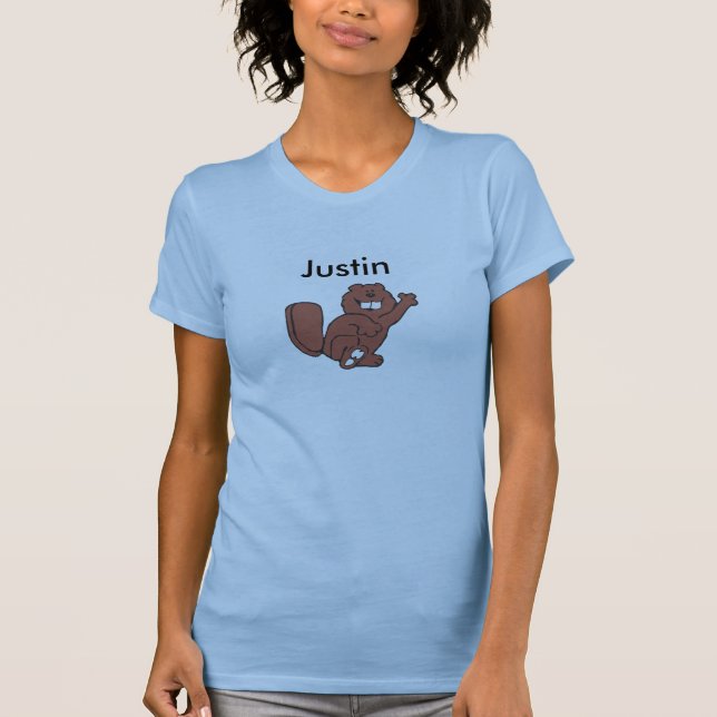 T-shirt Castor de Justin (Frente)