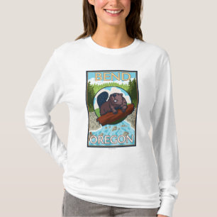 T-shirt Castor & rio - curvatura, Oregon