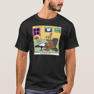 T-shirt Castor Testamentos Vivos Rick Londres Engraçado