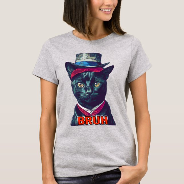 T-Shirt CAT & HAT BRUH (Frente)