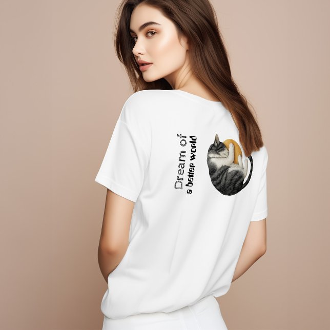 T-Shirt Cat | Presente personalizado para amantes  (Criador carregado)