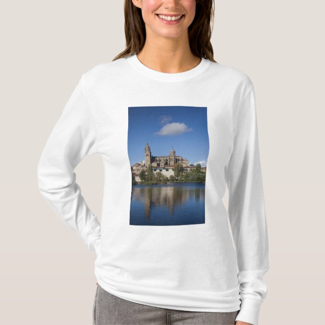 T-shirt Catedrais de Salamanca e cidade (Frente)