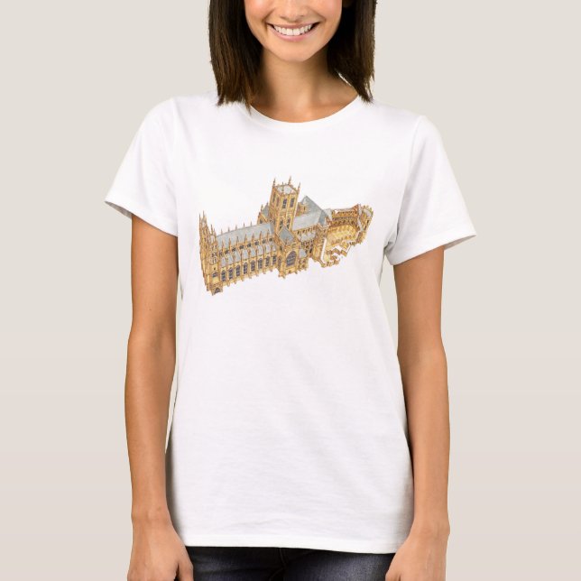 T-shirt Catedral de Canterbury. Grâ Bretanha (Frente)