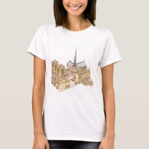 T-shirt Catedral de Notre-Dame. Paris France