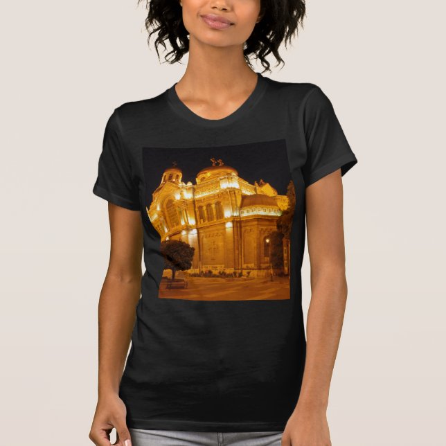 T-shirt Catedral de Varna à Noite (Frente)