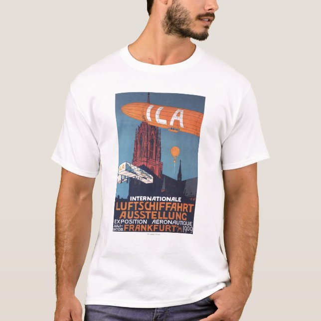 T-shirt Catedral vermelha - ?a exposição aeronáutica (Frente)