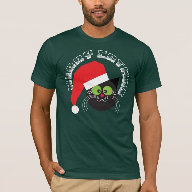 T-shirt Catmas alegre (Frente)