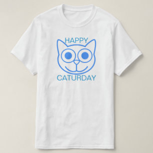 T-shirt Caturday feliz