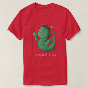 T-shirt Cauda pequenina do cardo do monstro de Loch Ness