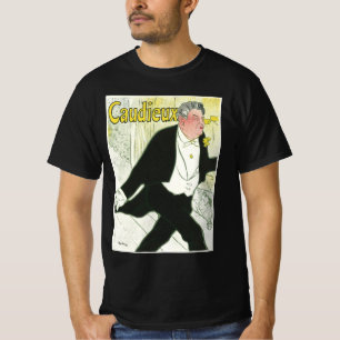 T-shirt Caudieux por Toulouse Lautrec, Arte Novo Antigo