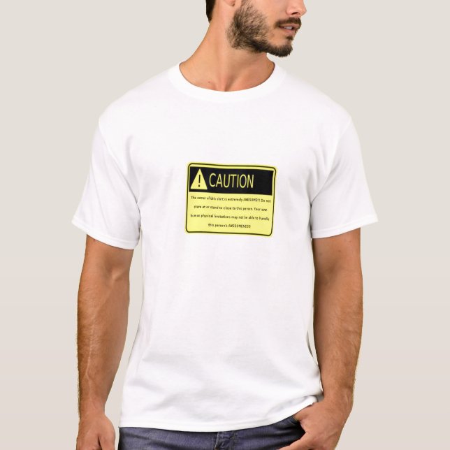 T-shirt cautionawesome (Frente)