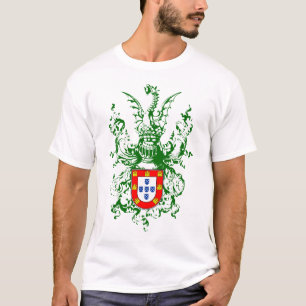 T-shirt Cavaleiro, dragão e brasão portuguesa