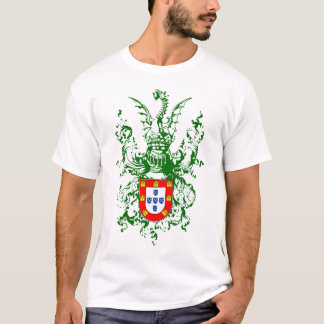 T-shirt Cavaleiro, dragão e brasão portuguesa