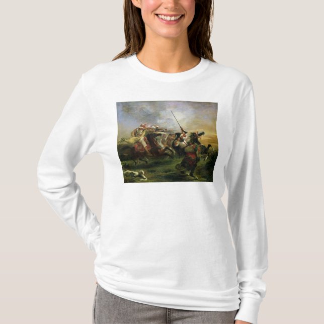 T-shirt Cavaleiro marroquinos na ação militar, 1832 (Frente)